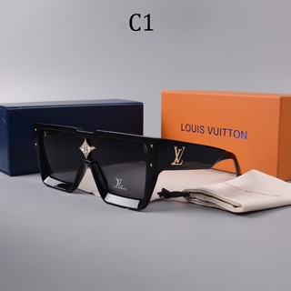 Kính mát nữ gọng vuông lớn thương hiệu thời trang kinh điển, thời thượng, unisex, kính mát chống tia UV UV400, phong cách đường phố được ưa chuộng