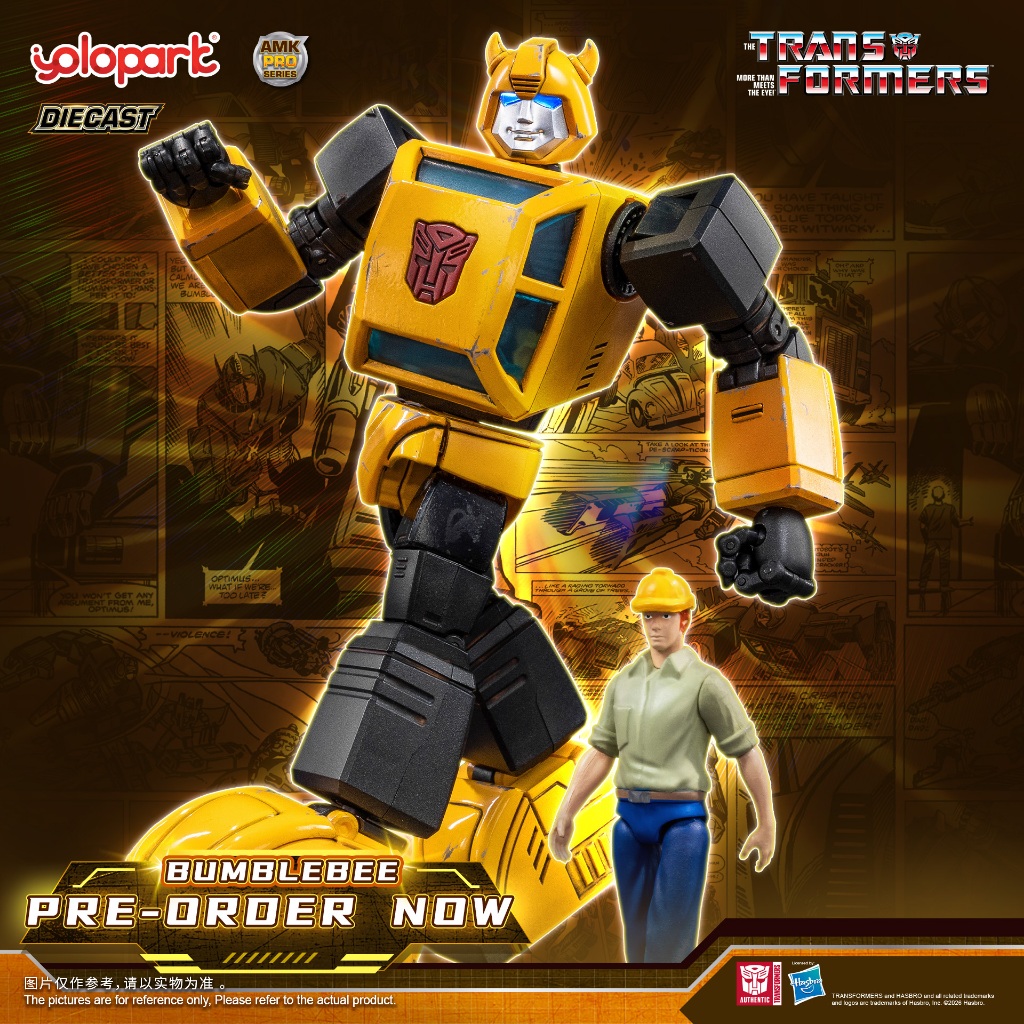 Bộ mô hình di động YOLOPARK AMK PRO Series Transformers G1 Bumblebee 16cm