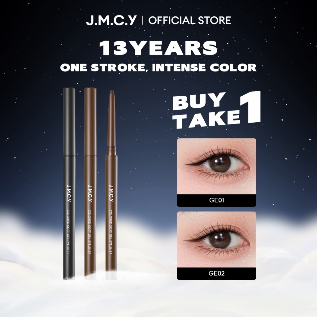 COD【Mua 1 tặng 1】JMCY Bút chì kẻ mắt dạng Gel lâu trôi Chống nước chống mồ chống lem hôi Chính xác m