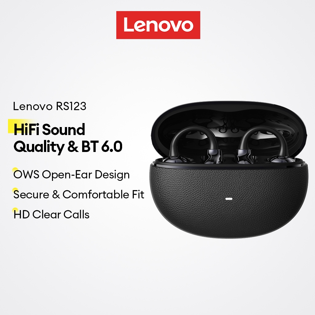 Tai nghe Bluetooth Lenovo RS123 và Tai nghe không dây OWS có Bluetooth V6.0 và HiFi Sound plus Thiết kế tai mở | BigBuy360 - bigbuy360.vn