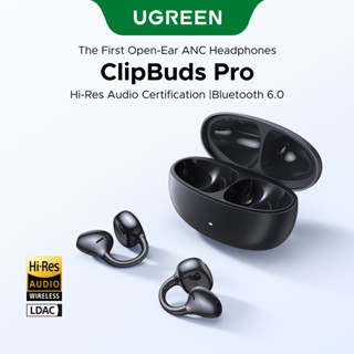 Tai nghe không dây UGREEN ClipBuds Pro, ANC Giảm tiếng ồn, Hi-Res Bluetooth 6.0, thời lượng pin 32H, Kiểu kẹp tai, Âm thanh độ phân giải cao, Chống nước IPX5