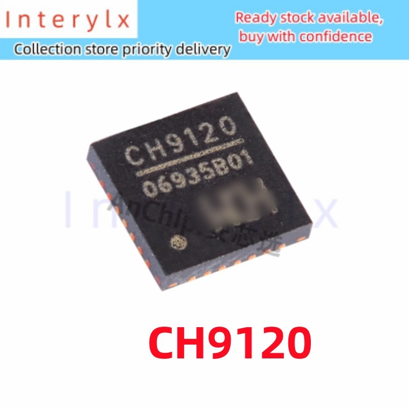 1 Cái / lốc CH9120 9120 QFN-28 Mạng Cổng Nối Tiếp Chip Truyền Trong Suốt