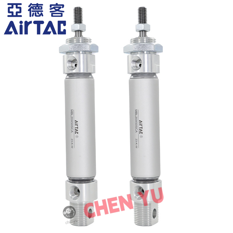 AIRTAC MBL Hợp Kim Nhôm Xi Lanh MBL20 MBL25 MBL32 X10 20 30 40 50 100 SCA MAL Thương Hiệu Mới Nguyên