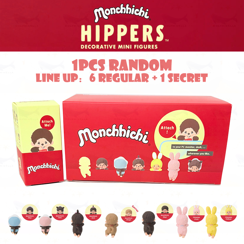 1 Chiếc Ngẫu Nhiên HIPPERS Monchhichi Mini Hình Series Hộp Mù Dễ Thương Hippers Trang Trí Xếp Hàng: 