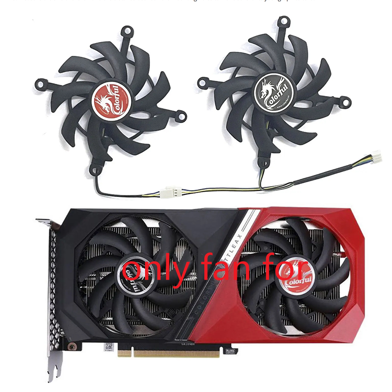 Quạt làm mát 85mm 4pin Nhiều màu sắc GeForce RTX 3060 Ti RTX3060 NB DUO 12G V2 L-V RTX 3050 DUO Đồ h