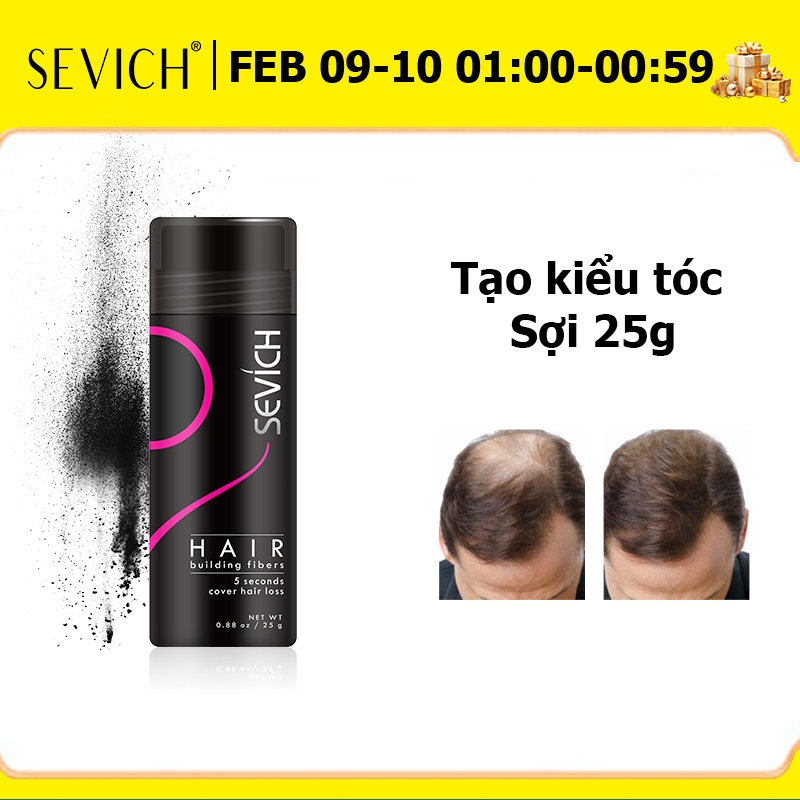Phấn xơ phủ tóc SEVICH 25g dùng làm dày tóc tiện dụng