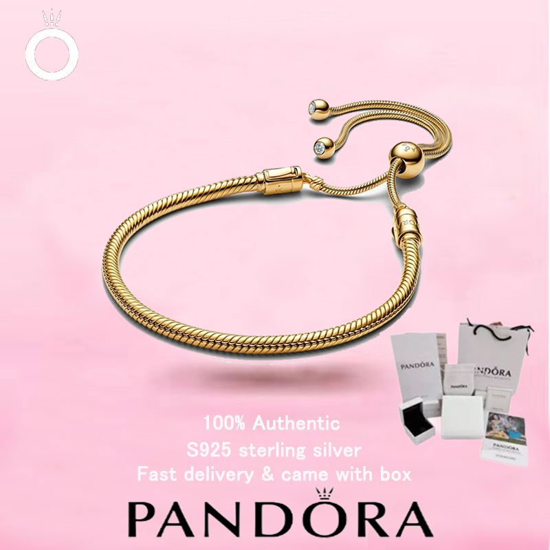 Vòng tay và dây chuyền mạ vàng bán chạy - Pandora