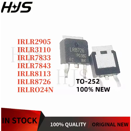 10 CÁI IRLR2905 LR2905 IRLR024N LR024N LR8726 IRLR3110 IRLR3110Z IRLR7833 LR7833 IRLR7843 IRLR8113 L