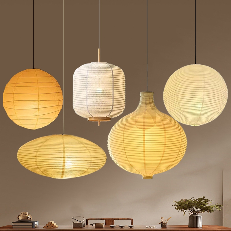 Đèn Thả Trần Nhật Bản Noguchi Isamu Giấy Phòng Ăn Phòng Ngủ Trang Trí Đèn Treo Giấy Xuân Đèn Lồng Đè