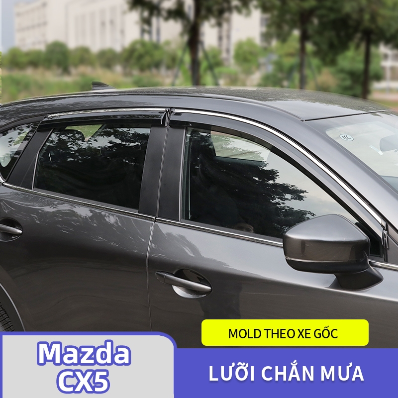 Mazda CX5 2017-2026 Thích hợp cho khối mưa Mazda CX5 17-26 CX5 Bộ phận sửa đổi Khối mưa Mưa Brow