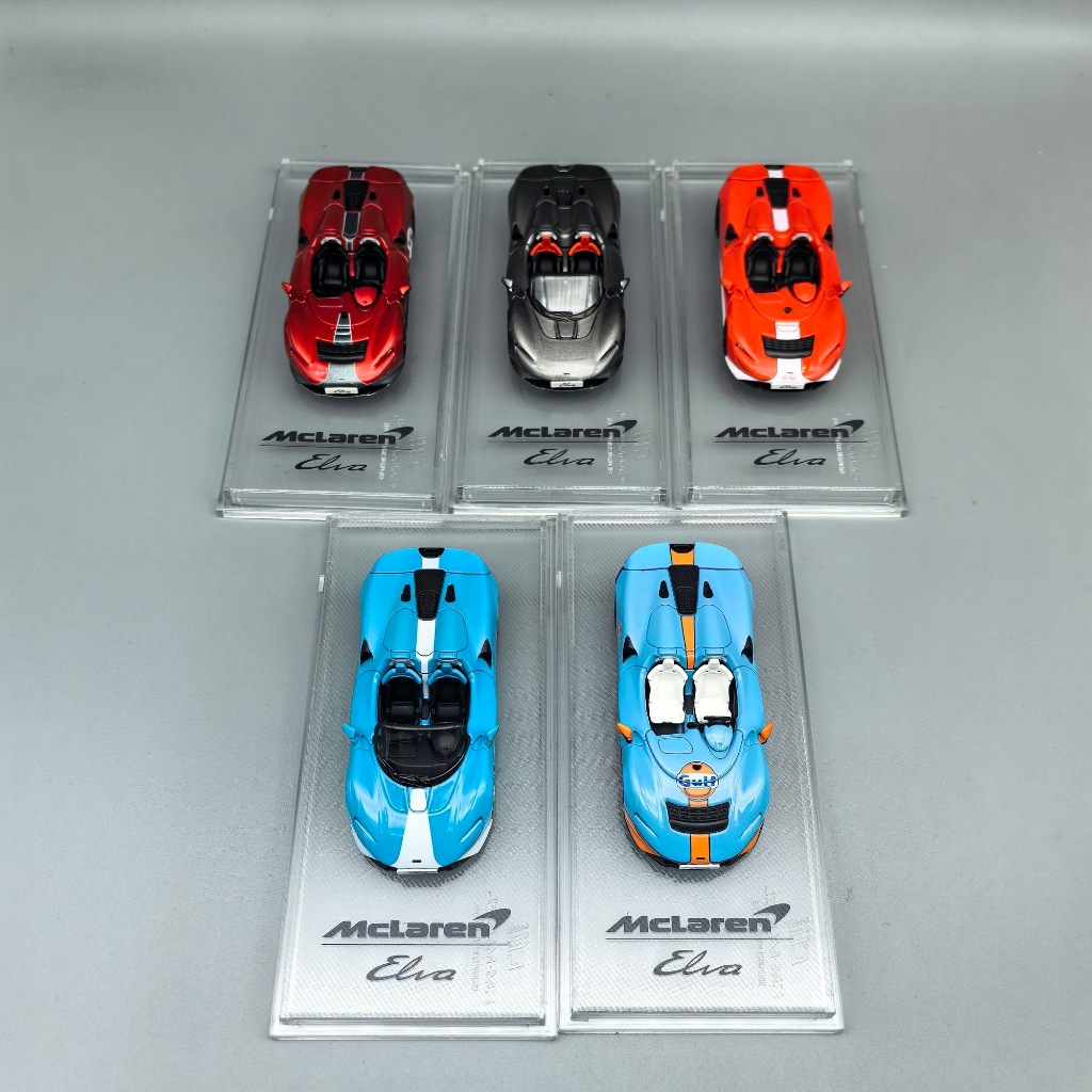 CM Model 1: 64 McLaren Elva Cánh Sau Nâng Hợp Kim Xe Bộ Sưu Tập Mô Hình Đồ Trang Trí