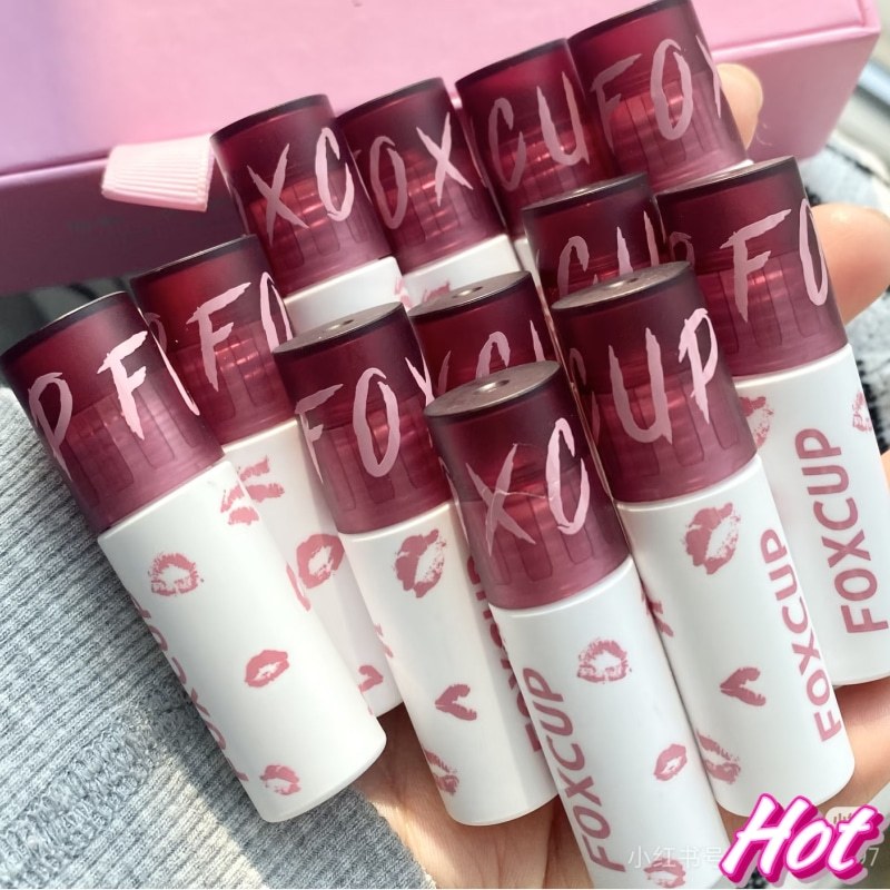 FOXCUP Mây Nhung Sương Son Môi Matte Matte Dưỡng Ẩm Không Khô Không Nhăn Màu Rendering Lâu Dài