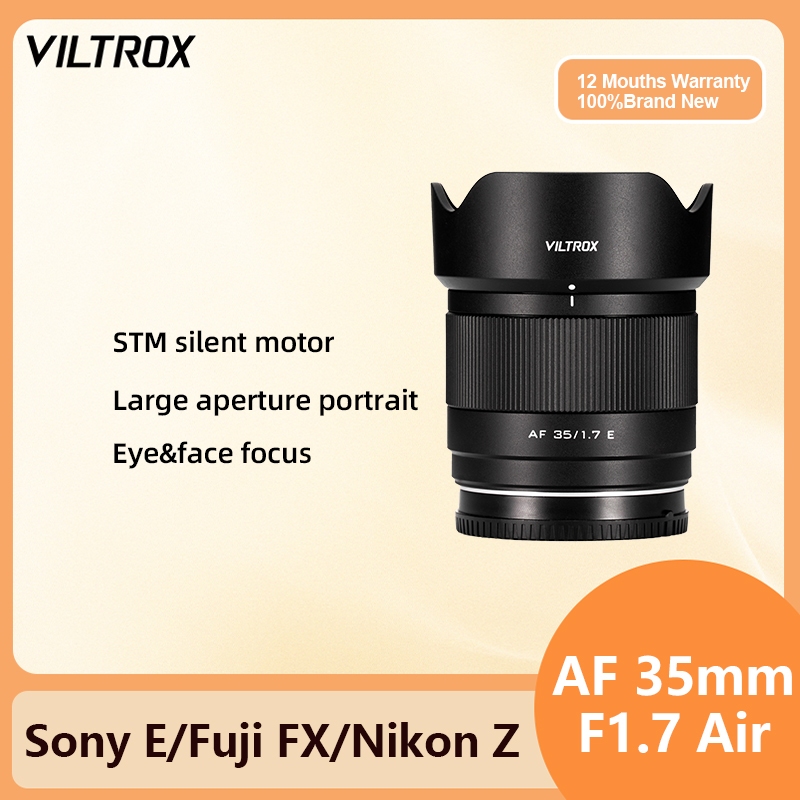 Viltrox 35mm F1.7 Air AF APS-C Khẩu Độ Lớn Chân Dung Tự Động Lấy Nét Ống Kính Máy Ảnh Cho Sony E Mou