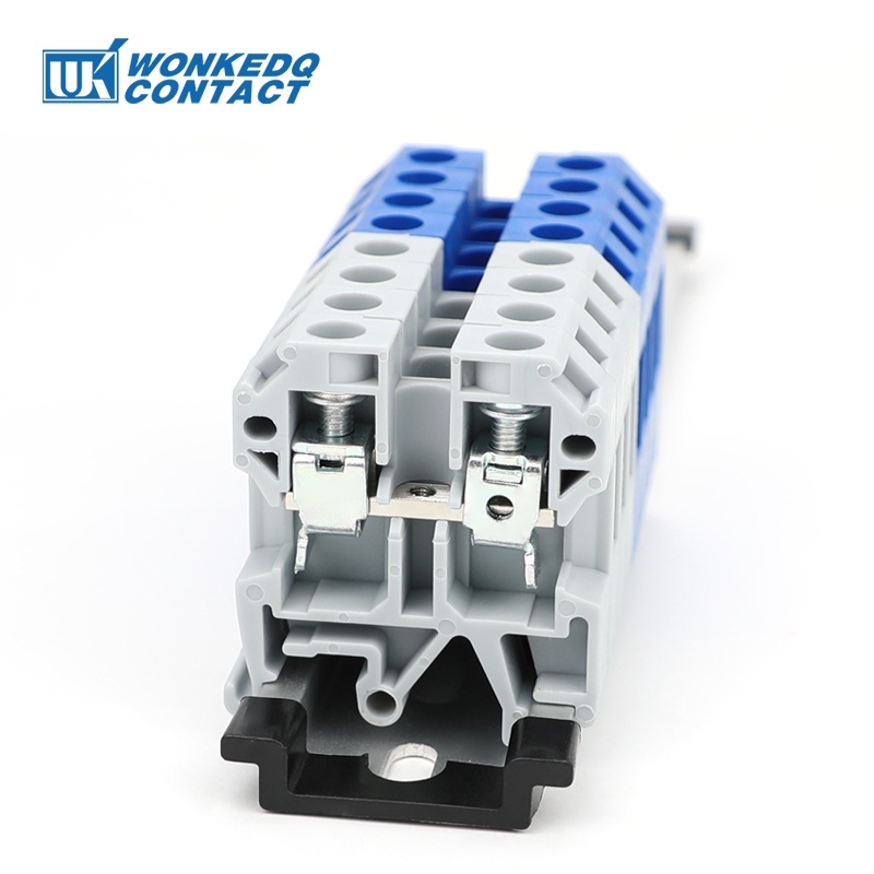 10 Cái SAK10EN Kết Nối Vít Din Rail Terminal Block Đầu Nối Đa Năng 10mm2 Cáp SAK 10EN