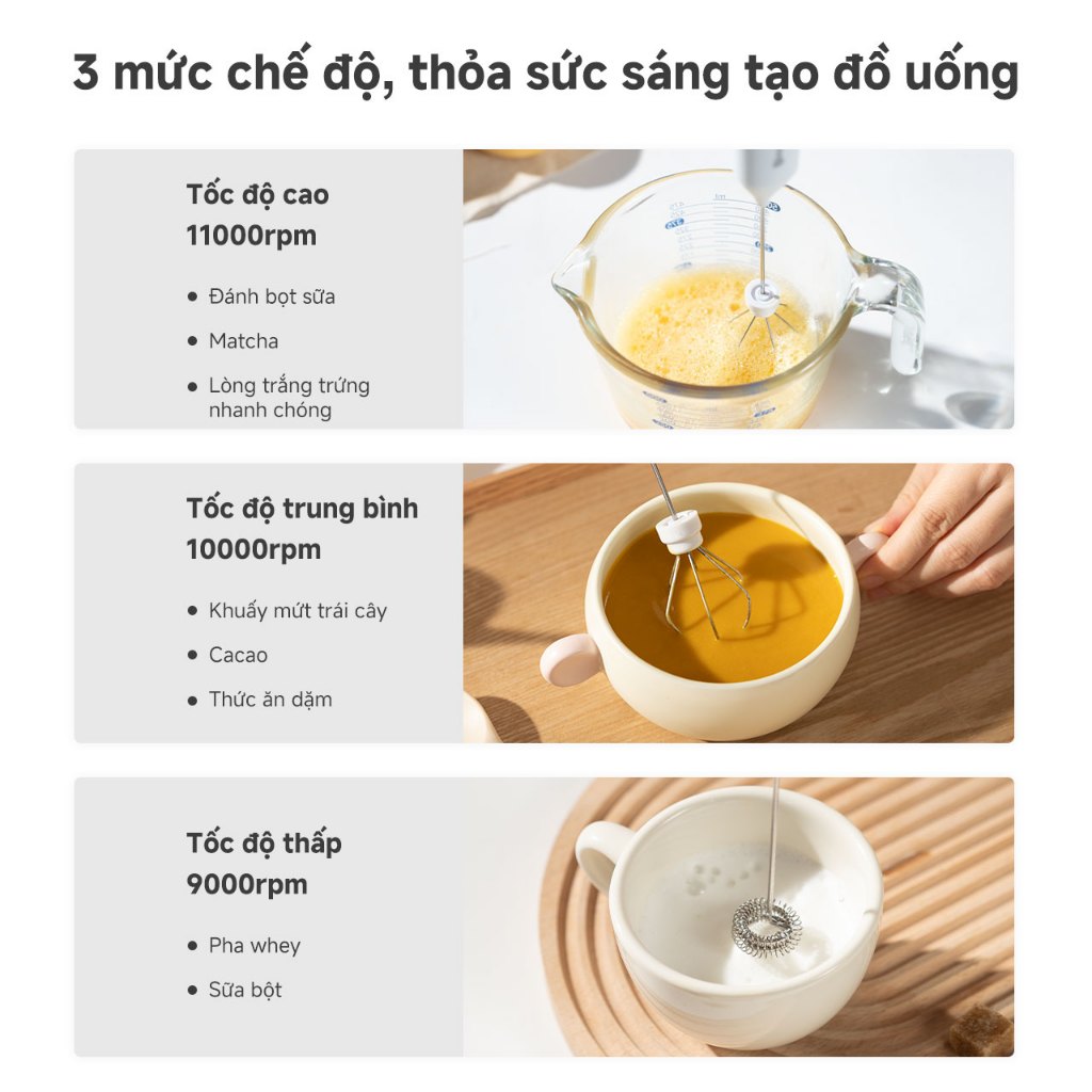Simplus Máy đánh trứng, tạo bọt sữa đa năng Thời gian dùng liên tục lâu Động cơ đồng nguyên chất  Một máy đa năng NPQH001 | BigBuy360 - bigbuy360.vn