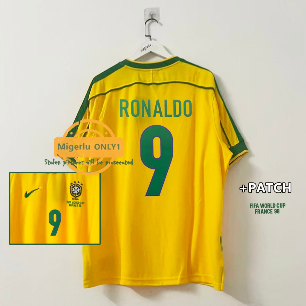 Áo bóng đá sân nhà Brasil 1998 S-2XL