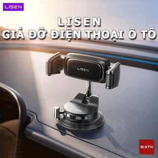 chính hãng LISEN Giá đỡ điện thoại trên ô tô hút chân không Kẹp điện thoại trên ô tô gắn kính xoay 360 độ thoại gắn taplo kính lái trên ô tô để bàn làm việc