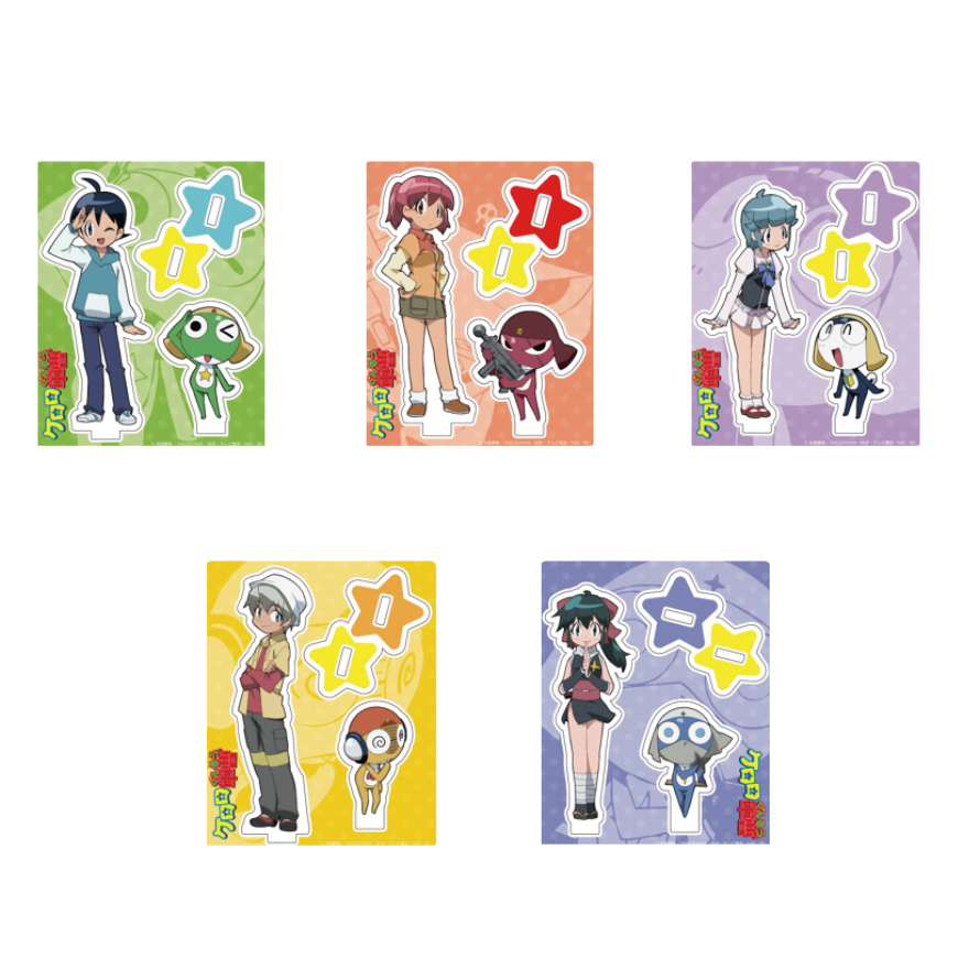 [KERORO] Chân đế Acrylic trung sĩ Keroro - Bộ nhân vật Natsumi, Momoka, Fuyuki | Trang trí bàn làm v