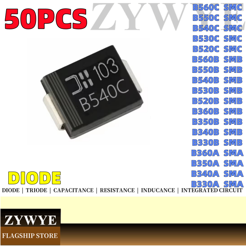 Bộ 50 Thương Hiệu Mới Ban Đầu B560C B550C B540C B530C B520C B560B Diode B550B B540B B530B B520B B360