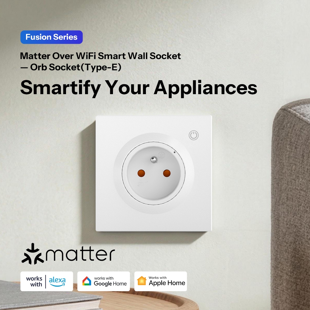 SONOFF WS01TPF-E WS01TPE-E Ổ cắm Orb Vấn đề qua WiFi Ổ cắm tường thông minh Eu - Loại E / Loại F Khả