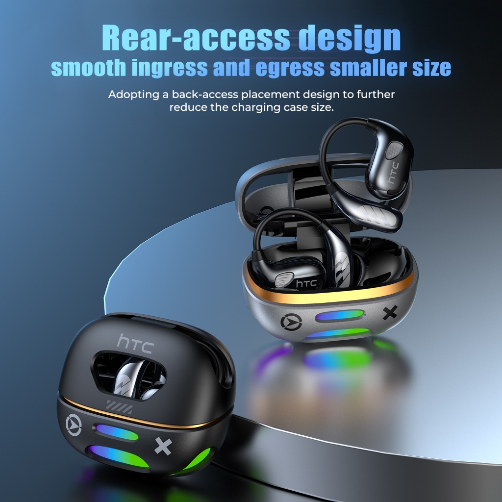 HTC NE69 Tai nghe dịch thuật AI Tai nghe Bluetooth Bluetooth 6.0 Dịch 134 ngôn ngữ OWS Màn hình LED Phong cách Punk Có micro Tai nghe HiFi ASMR | BigBuy360 - bigbuy360.vn