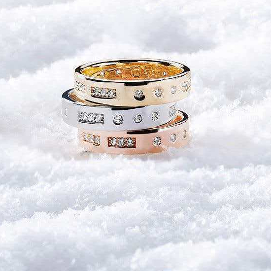 AP Monaco LOVE Morse Code Nhẫn Nam Quà Tặng Ngày Lễ Tình Nhân