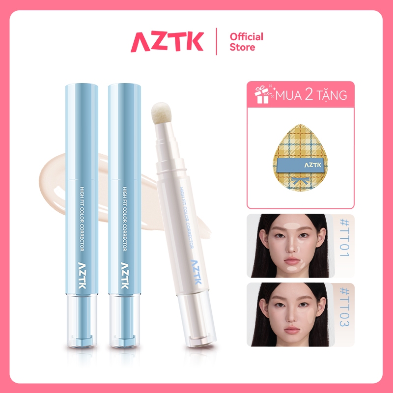 AZTK kem che khuyết điểm highlight bút tạo khối màu chống nắng kem che khuyết điểm bút tạo khối concealer contour sáng da