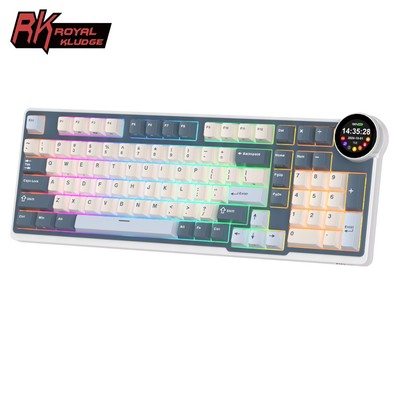 Royal Kludge RK N99 Moon 98 Key Tri-Mode RGB Có Dây Bluetooth 2.4G Không Dây Với Màn Hình TFT Bàn Phím Cơ