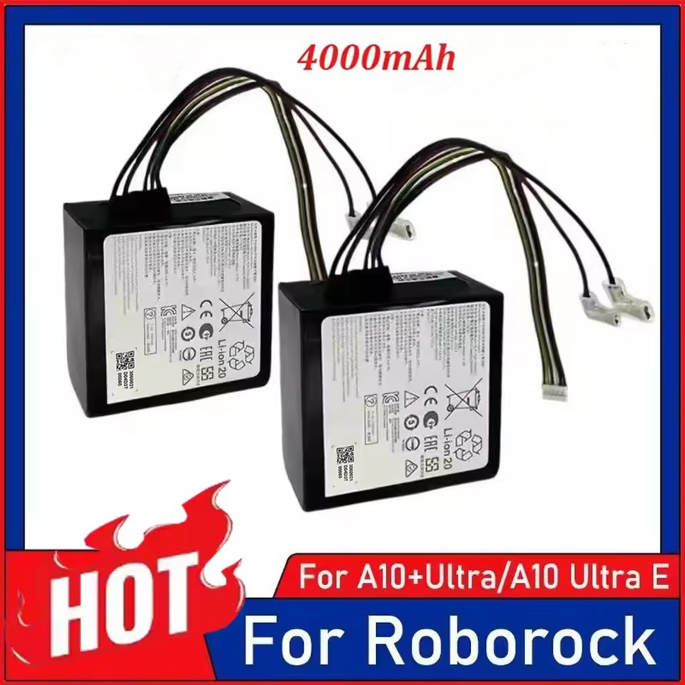 Pin hút bụi có thể sạc lại 4000mAh cho Roborock Dyad Air Wet Dry Dyad Pro Combo A10 Plus Ultra E H1C