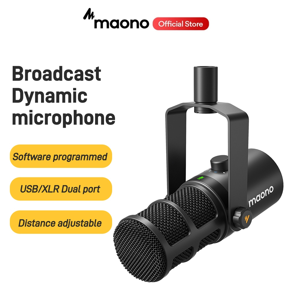 Micro MAONO năng động Maono PD400X thu âm hỗ trợ USB/XLR 2 chế độ radio cho PC/điện thoại/phát trực 