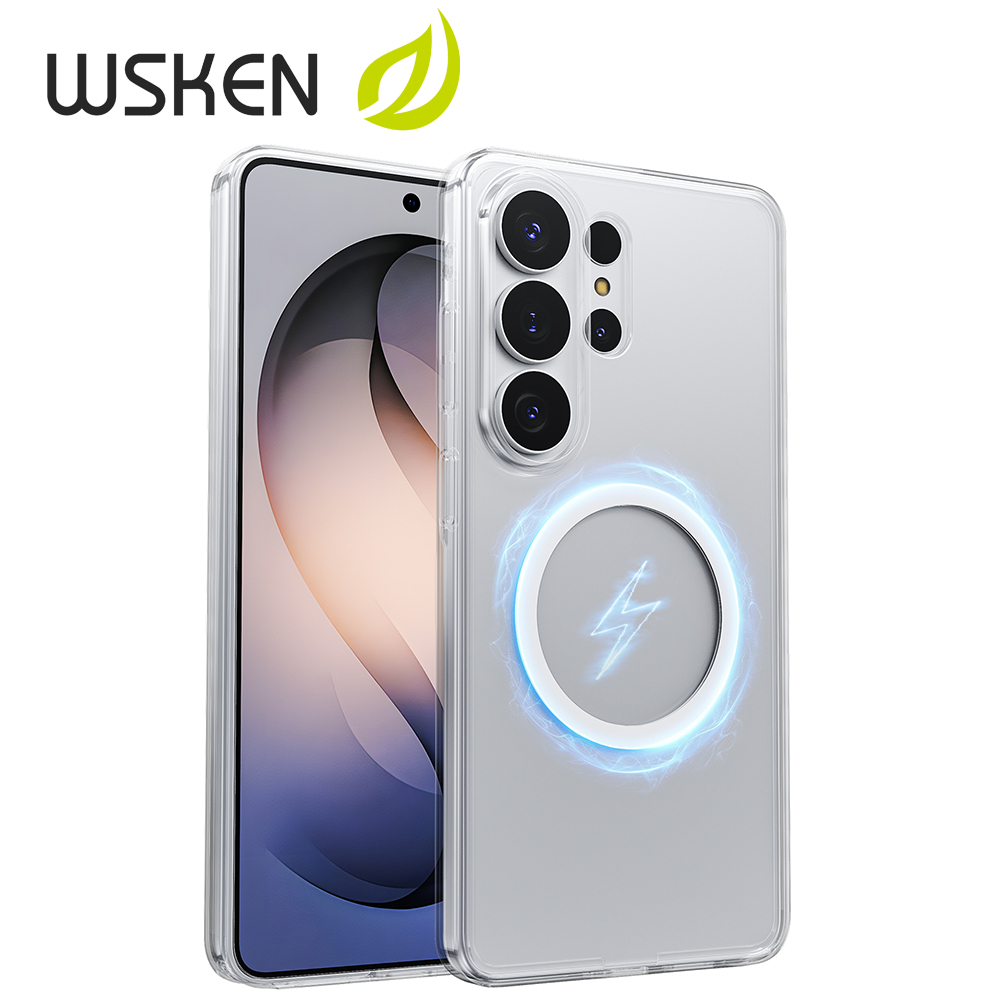 WSKEN Ốp điện thoại chống rơi Samsung S26 Ultra Transparent HD, hỗ trợ sạc từ tính, Chất liệu cao cấ