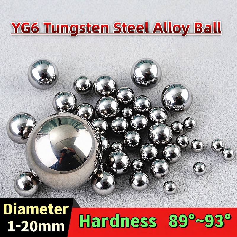 YG6 Bóng thép vonfram Hợp kim cứng Vòng bi thép vonfram có độ chính xác cao