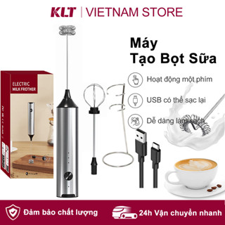 Máy tạo bọt sữa điện Cilton Máy đánh trứng cầm tay Máy tạo bọt cà phê có thể sạc lại cho cà phê, lưới, Cappuccin