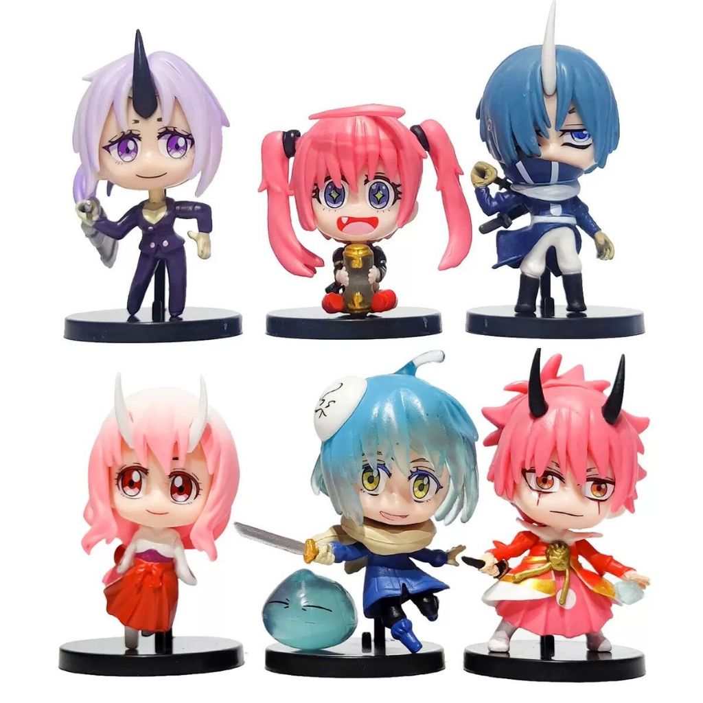 Set 6 Mô Hình Nhân Vật Phim Hoạt Hình Rimuru Tempest That Time I Got Reincarnated As A Slime