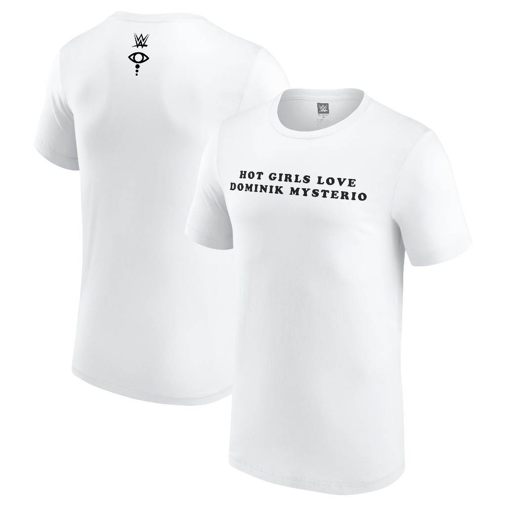 Áo thun nam trắng Liv Morgan Hot Girls Love Dominik Mysterio