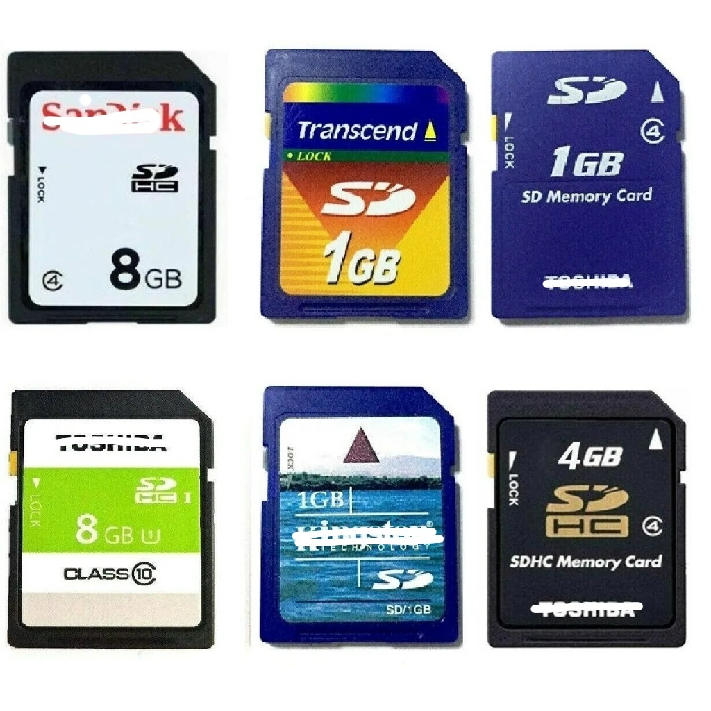 Thẻ Nhớ Máy Ảnh 8GB 1GB 4GB SD Class 4 C10 Bộ Nhớ Flash Thẻ SD SDHC Thích Hợp Cho Máy Ảnh Kỹ Thuật S
