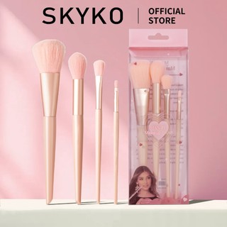 Bộ cọ trang điểm SKYKO 4 chiếc màu hồng