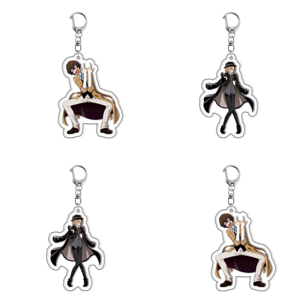 Bungou Stray Dog Atsushi Nakajima Anime Acrylic Móc Khóa