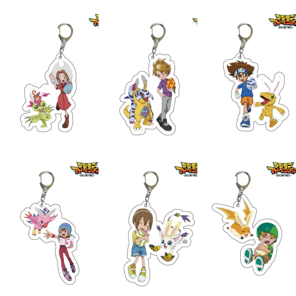 Móc khóa Acrylic Digimon Yagami Taichi Ishida Yamato