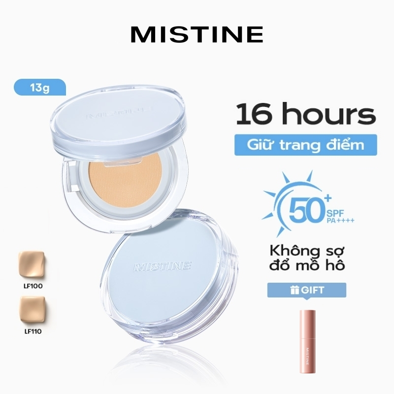 Cushion chống nắng hải đảo Mistine SPF50+PA++++ Phấn nước cầu vồng Xiêm La 13g MISTINE HIGH COVERAGE