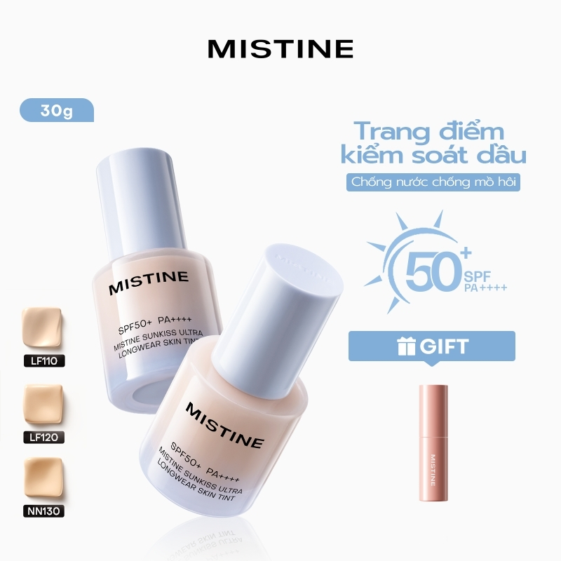 Kem nền chống nắng lâu trôi MISTINE Kem nền chống nắng SPF50 + PA + + + + 30g