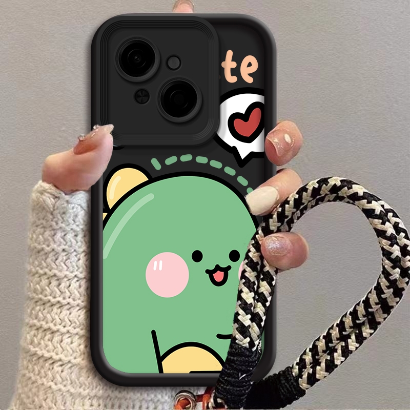 Vỏ Khủng Long Dễ Thương Cho Tecno POP 9 Tecno POP 10 SPARK GO 1 SPARK GO 1S SPARK GO 2025 SPARK GO2 