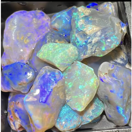 Đá Opal Đen Đá Thô Úc Lightning Cổ Opal Tự Nhiên Đá Quý Úc Nguyên Liệu Khoáng Mẫu