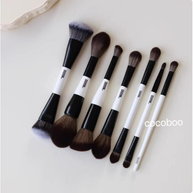 [Khuyến nghị kết hợp] Makeup by Mario Makeup Brush EF1 E6 F4 Double-Headed Blush Contouring Foundati