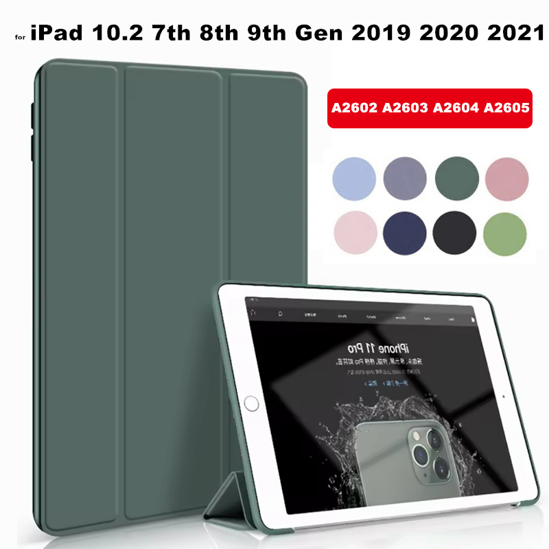 2021 10.2 Inch Cho iPad Thế Hệ Thứ 9 Ốp Lưng 2020 2019 Cho iPad 7th 8th Thế Hệ A2602 A2603 A2604 A26