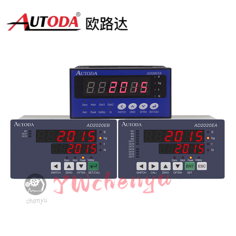 Cảm biến cân AUTODA, Dụng cụ đo áp suất kéo màn hình kỹ thuật số AD2015E Bộ điều khiển hiển thị cân 