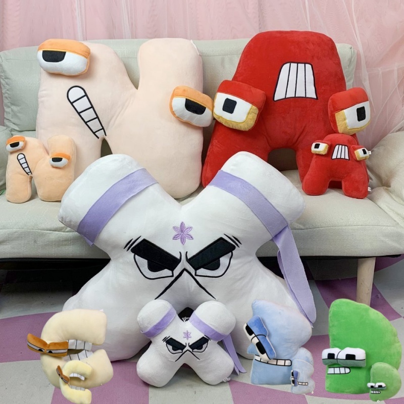 Thú nhồi bông chữ cái Alphabet Lore mới Gối ôm đồ chơi giáo dục cho bé Học bảng chữ cái vui nhộn Quà