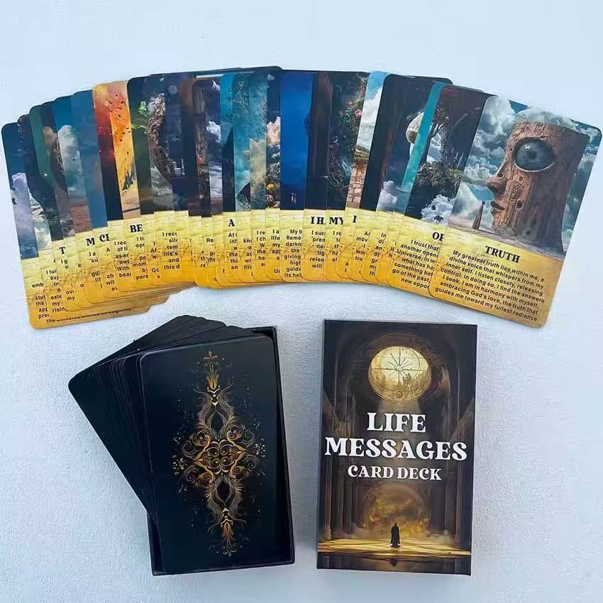 Heaven and Earth Cover 12X7CM Life Message Card Tiếng Anh Board Game Card Game Game Life Message Car