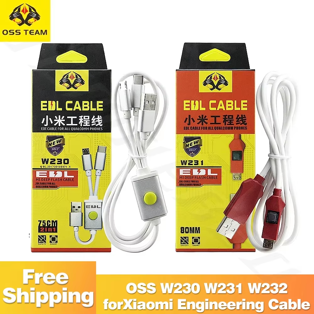 OSS W231 W232 W230 Đa Năng Cho Xiaomi Kỹ Thuật Cáp Bàn Chải Sạc Truyền Dữ Liệu Đọc Viết Kỹ Thuật Cáp