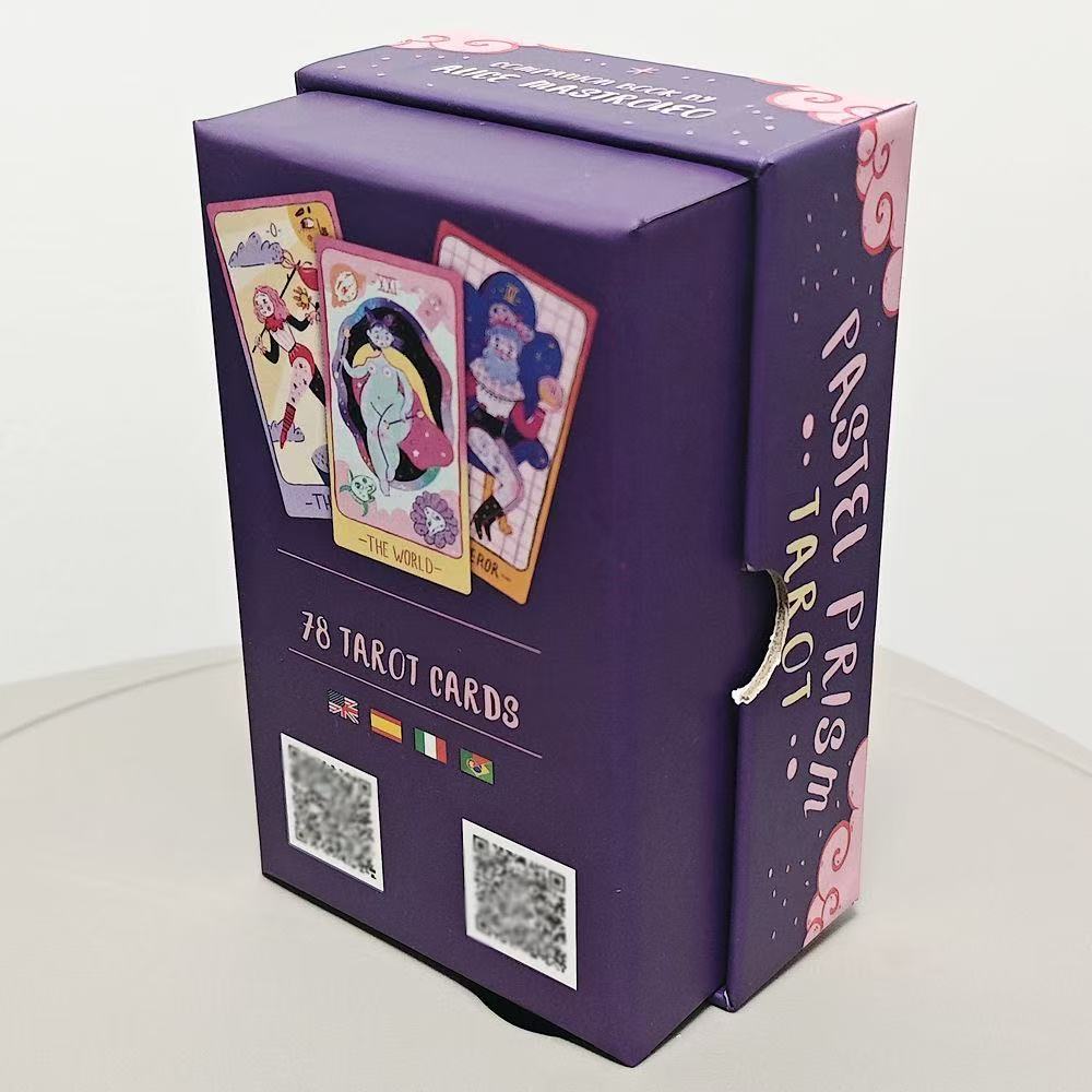 [Sẵn sàng] Heaven and Earth Cover 12 * 7cm Phantom Embossed Tarot Card English Board Game Tarot Card